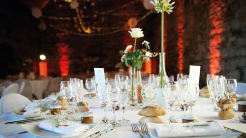 Jolie table de mariage, réception, événements, Manoir de la Bégaudière, Mont-Dol.