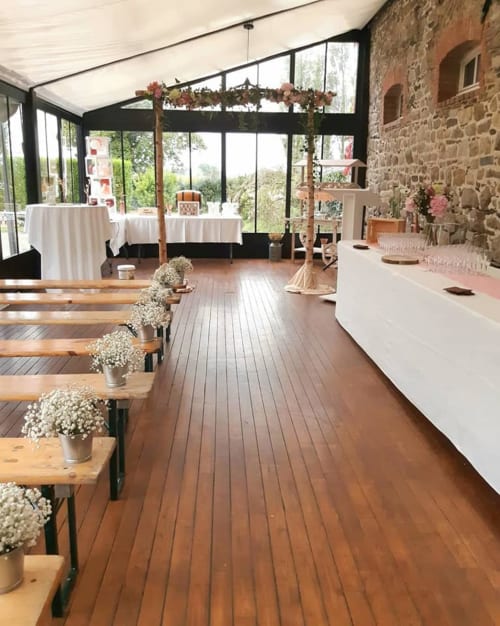 Mariages, accueil de la cérémonie laïque, Manoir de la Bégaudière, Salle de réception, Mont-Dol.