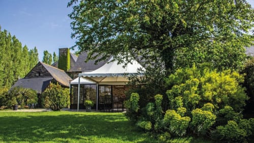 Jardin, espace vert extérieur, Manoir de la Bégaudière, Salle de réception, Mont-Dol.