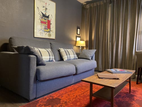 Woonkamer Le 84 Sainte-Cath' lille gastenverblijf 84 rue Sainte-Catherine Lille
