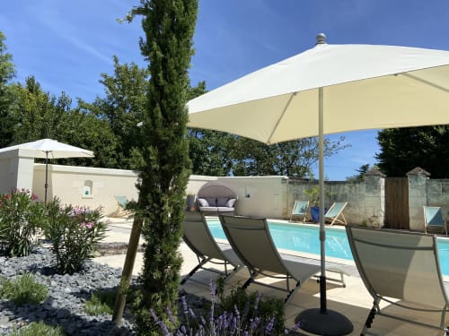hotel avec piscine Demeure de Beaulieu, hotel avec piscine vallée de la Loire, hotel avec piscine Coudray Macouard