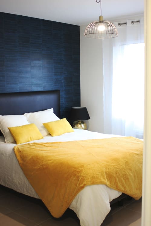 Grande chambre pour deux personnes - Appartement vintage - Appart'hôtel Le Clos de la couturelle