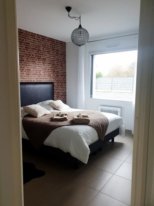 Chambre double lumineuse - Appartement loft - Appart'hôtel Le Clos de la couturelle