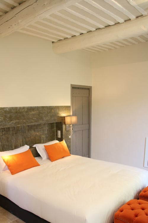 Chambre double, lit double, chambre d'hôte, gîtes, le Clos d'Olea, provence, Luberon.