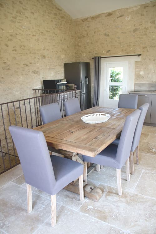 Cuisine toute équipée, table à manger, chambre d'hôte, gîtes, le Clos d'Olea, provence, Luberon.