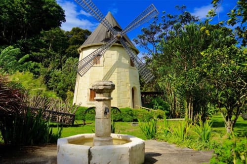 Moulin, route du rhum, hébergements insolites, West Indies cottage, moulin , Guadeloupe. 