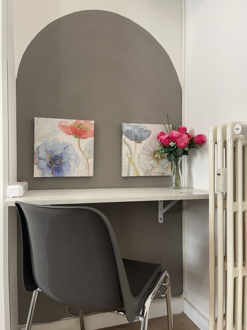 Boutique Room | Trastevere Sweet Rest, Roma. Offre 1 letto matrimoniale alla francese, Tv, Bagno privato esterno, Bidet, asciugacapelli, asciugamani, doccia, prodotti da bagno, cucina, forno, frigorifero, soggiorno, vista cortile.