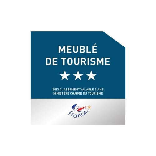 Certification de tourisme 3 étoiles française pour le gîte Au Gite d'Isigny en Normandie