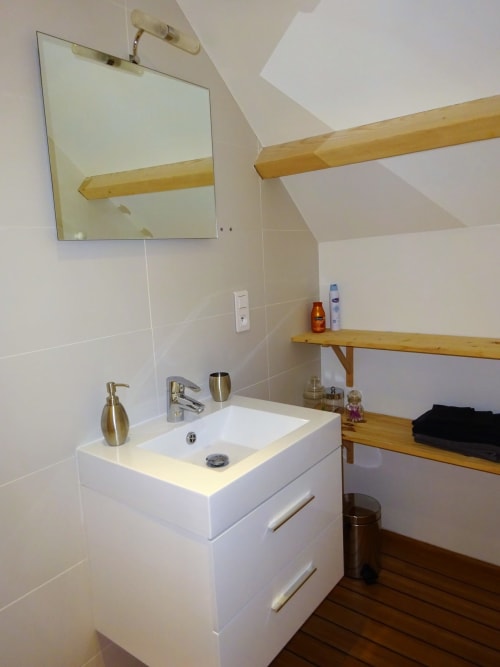 Vasque, salle de bain, Agnes Sorel, chaumières du chêne, Pouillé,  Loir-et-Cher
