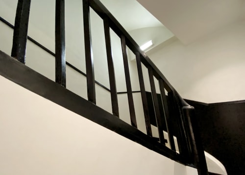 Escalier noir et blanc, Hôtel Paul, Aix en Provence