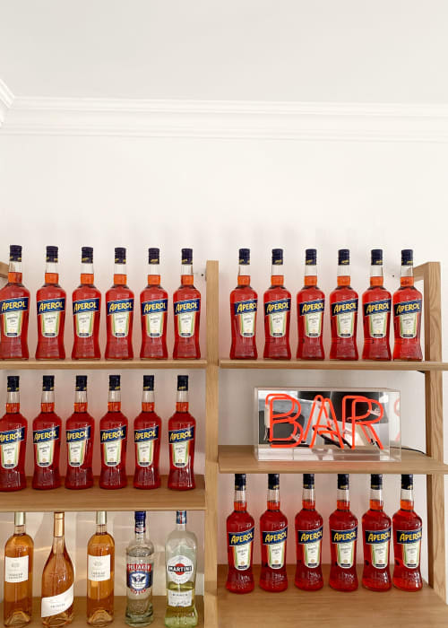 Bar, aperol, néon, Hôtel Paul, Aix en Provence