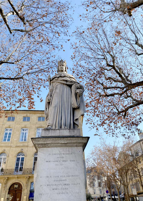 Roi René, cours Mirabeau, Aix en Provence