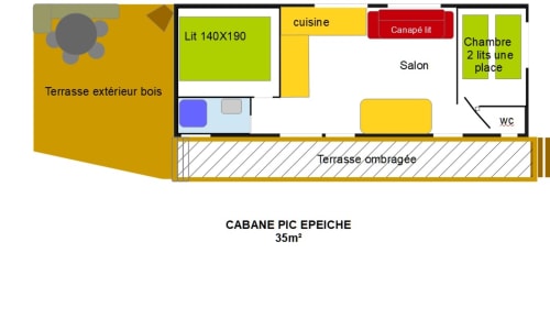 Cabane Pic épeiche Ferme de Samson Saint-Péray "Ardèche"