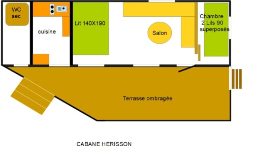 Cabane Hérisson Ferme de Samson Saint-Péray "Ardèche"
