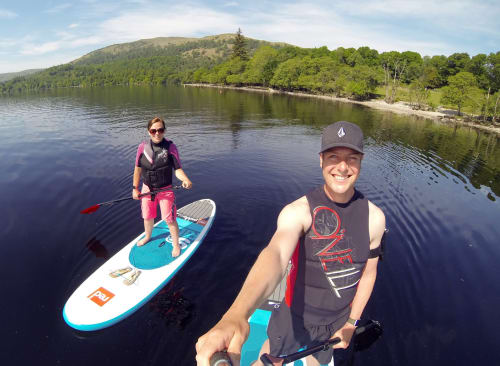 paddle, boarding, sup, loch, Lomond, standup, paddleboarding, stand, up