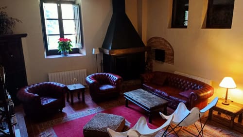 Hostal de Bianya - salón acogedor
