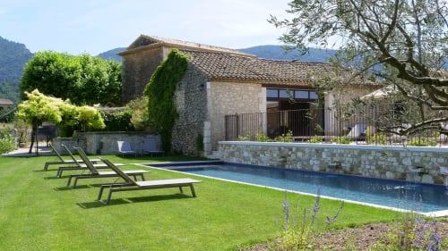 Piscine extérieure, chambre d'hôte, gîtes, le Clos d'Olea, provence, Luberon.