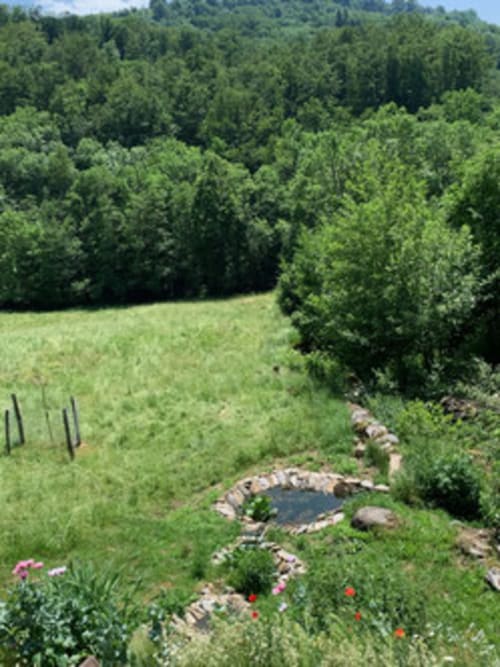 Espace Spa Jacuzzi entrée et terrasse privative, jardin privatif, grand lit double, lumineuse, bordée d'un torrent directement sur la terrasse, vue direct sur la nature, sans voisins, en Aubrac, grand lit double, chambres, hotel en Aubrac , en Aveyron, coin bureau, télétravail, tv et wifi haut débit, salle de bain douche à l'italienne refaite en 2023,  4 personnes.  Espace barbecue frigo réfrigérateur viande d' Aubrac  Chambre cocooning tranquille, vue sur la nature, et torrent d'Aubrac en Aveyron séjour chambre d'hôtes aubrac Aveyron nature 12 neige ski hotel hébergement authentique plateau aubrac randonnée éco écologique hôtels atypique, montagne campagne original logement rivière truites vaches buron laguiole nasbinals cascade du deroc transhumance original.repas pension Plateau dinatoire pour deux personnes petit déjeuner