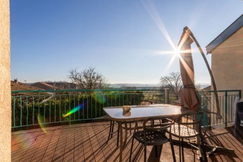 Terrasse, salon de jardin, Flopré, chambre d'hôte, gîte de France, Flocourt.