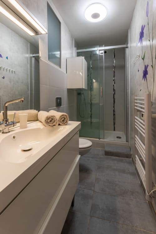 Bathroom, double room, Flopré, chambre d'hôte, gîte de France, Flocourt.