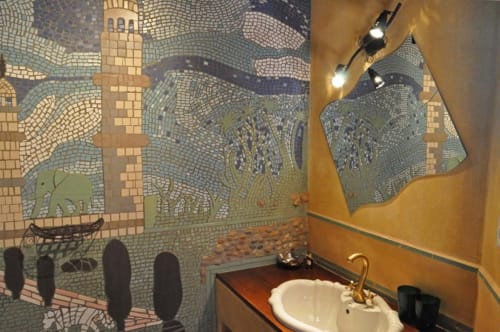 Salle de bain - L'indienne - Vallée de la Cèze - Le Mas de Cyjelac