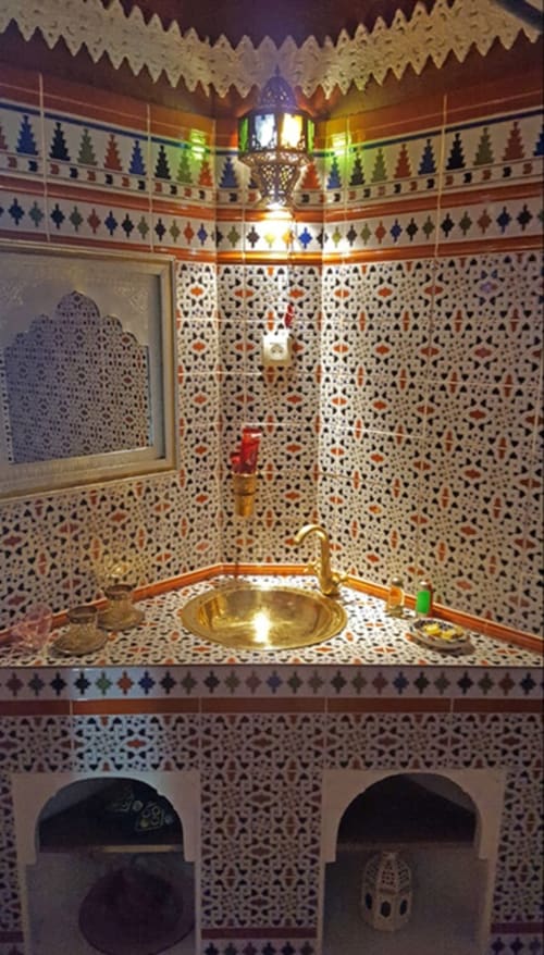 Salle de bain - Chambre la marocaine - Le Mas de Cyjelac