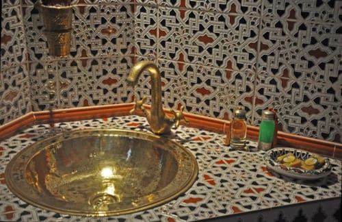 Vasque salle de bain - La marocaine - maison d'hôtes à thème