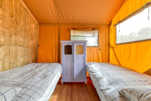 Location tente, ecolodge , logement atypique Ecolodge joy, au petit paradis, séjour haute-languedoc, Velieux.
