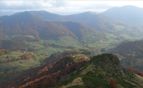 plateau de l'Aubrac automne à la Domerie