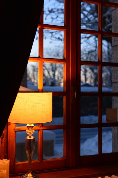 Soirée d'hiver à la Domerie