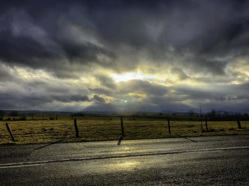 ciel nuageux sur Aubrac