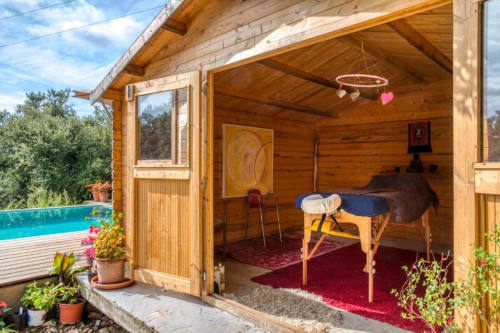 Ontspanningsruimte met zwembad in occitanië, gites, uw gastheren, Au petit paradis, occitanie, Velieux.