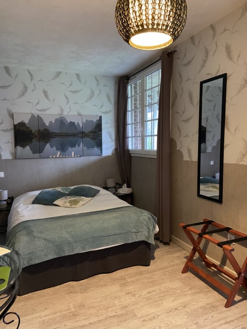Double room, Hotel, restaurant, Le Clos Normand, Parc, Dieppe, Martin-Eglise, Normandy, Seine-Maritime, gourmet restaurant, stay, holidays, coast of Normandy, river, garden, wedding