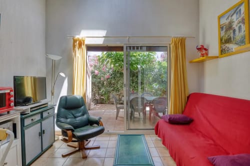 Location Villa Cap D'agde - Villa La Samaria - Villa avec piscine extérieure  et terrasse - villa 6 personnes cap d'agde salon 