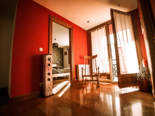 Sala de estar, Casa Rural Gure Lur, casa rural con porche y barbacoa. Sunbilla, Navarra