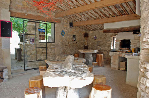 Ancienne saladerie - Terrasse couverte - Le Mas de Cyjelac - Gard