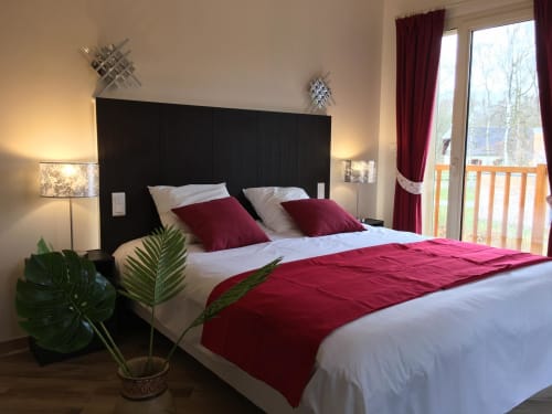 Suite de 2 Chambres de 2 personnes chacune et vue sur jardin et lac