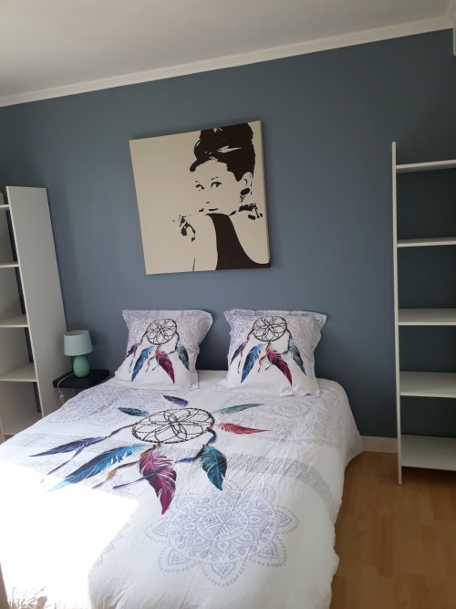 Location chambre d'hôtes double - vue jardin - Santec proche mer - Les quatre vents 