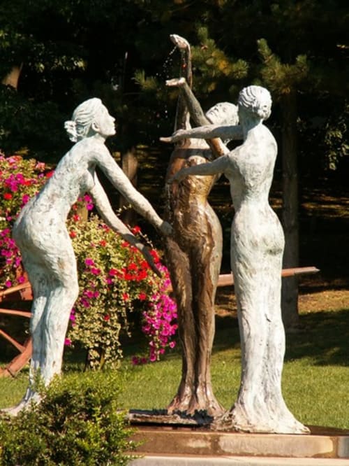 Statue des trois sources Forges-les-Eaux