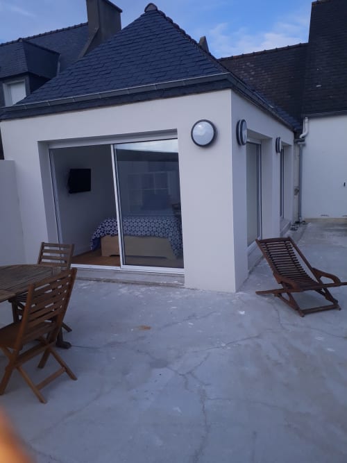 Maison d'hôtes - chambre avec terrasse - Santec proche île de Batz - vacances en amoureux - Les quatre vents 