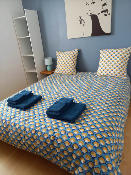 Grande chambre 2 personnes - vacances Santec proche plage - Les quatre vents 