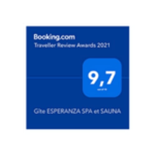 Avis, témoignages, Fredgites, booking, awards gîte Esperanza spa et sauna. 