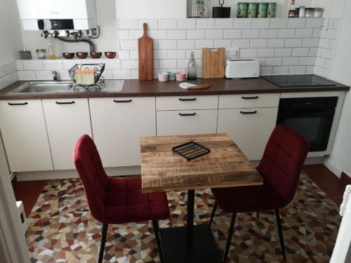 Cuisine, appartement, location séjour puy en velay, le 43, sauna privatif, haute loire. 