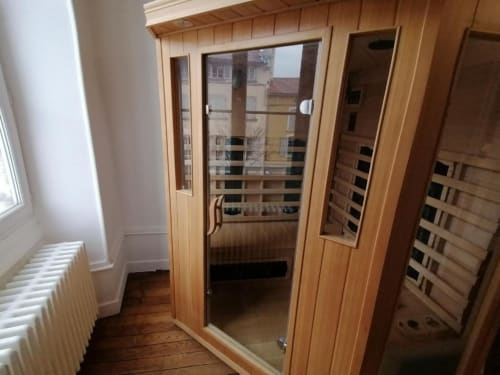 Sauna, location avec sauna, appartement sauna privatif puy en velay, Auvergne. 