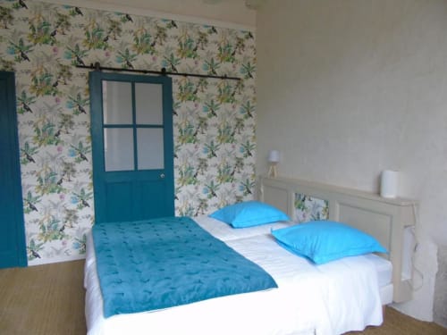 Jeanne Fradin de Bellabre, la chambre et accès à la douche