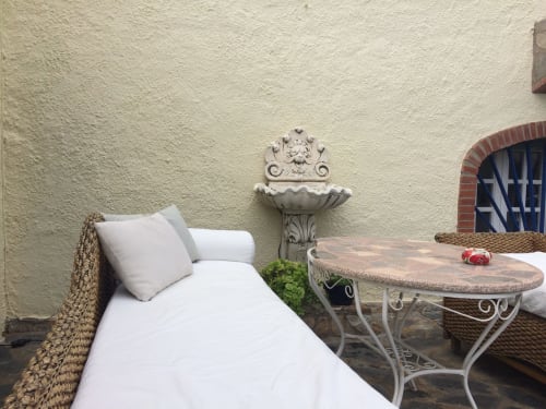 Zona chill-out, Paó Blau - Encantadora pensión rural con piscina en Pau, Cataluña