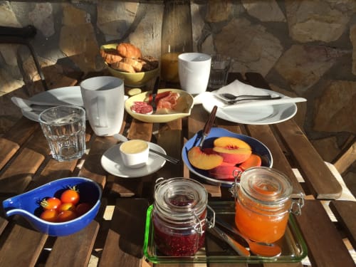 Desayuno, Paó Blau - Encantadora pensión rural con piscina en Pau, Cataluña