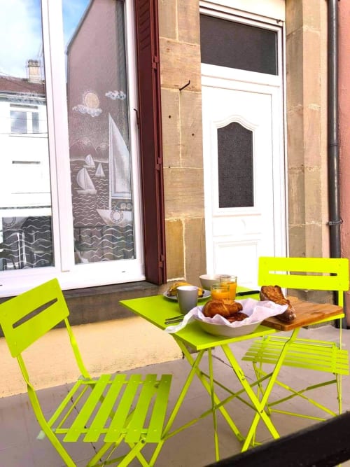 Terasse exterieur Appartement location Bourbonne 