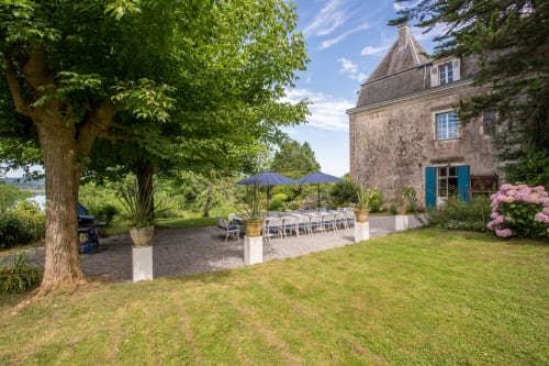 Grand jardin et barbecue - Réception Château d'Estrac - Hastingues, Landes, Sud-Ouest