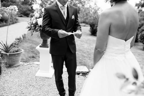 Échange des voeux - Cérémonie de mariage Château d'Estrac - Hastingues